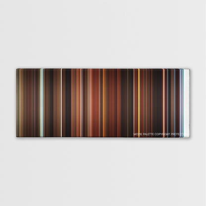 This Is the End color palette canvas print: thousands of thin vertical stripes of color