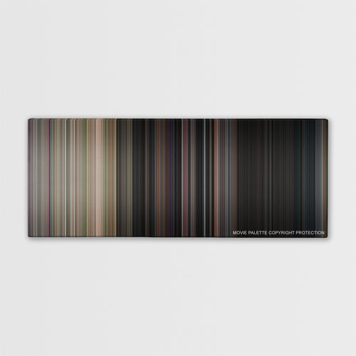 Dazed and Confused color palette canvas print: thousands of thin vertical stripes of color