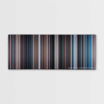 Thunderball color palette canvas print: thousands of thin vertical stripes of color