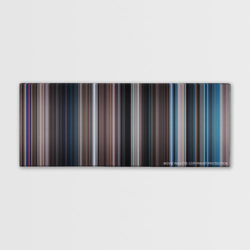 Thunderball color palette canvas print: thousands of thin vertical stripes of color