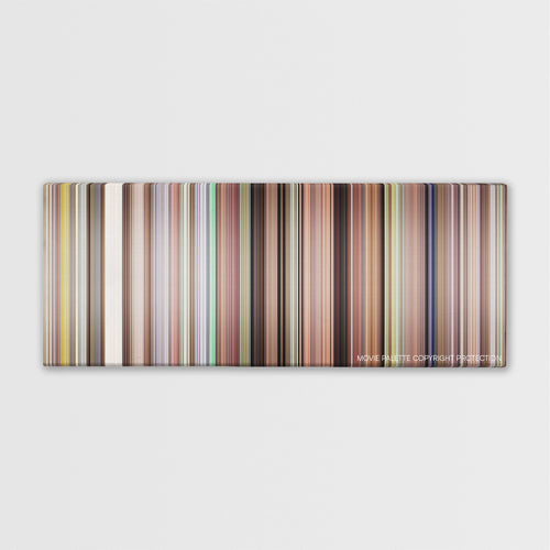 Borat color palette canvas print: thousands of thin vertical stripes of color