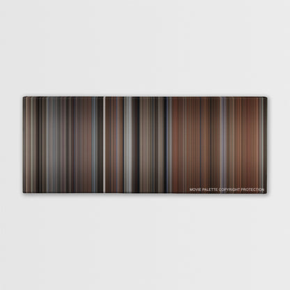 My Cousin Vinny color palette canvas print: thousands of thin vertical stripes of color