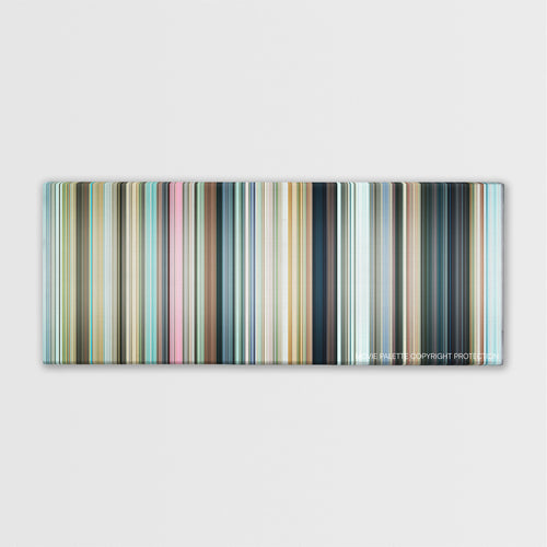 Friends with Benefits color palette canvas print: thousands of thin vertical stripes of color