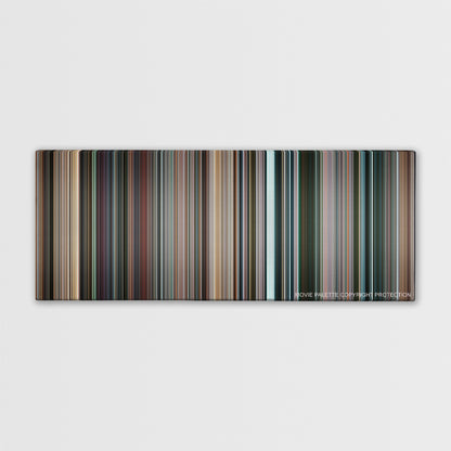 Star Trek color palette canvas print: thousands of thin vertical stripes of color
