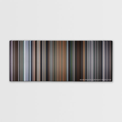 The Italian Job color palette canvas print: thousands of thin vertical stripes of color