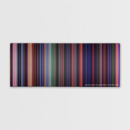 Hercules color palette canvas print: thousands of thin vertical stripes of color