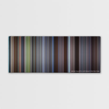 About a Boy color palette canvas print: thousands of thin vertical stripes of color