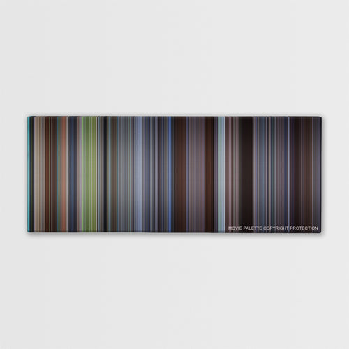 About a Boy color palette canvas print: thousands of thin vertical stripes of color
