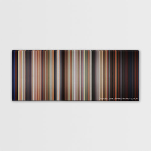 Edward Scissorhands color palette canvas print: thousands of thin vertical stripes of color