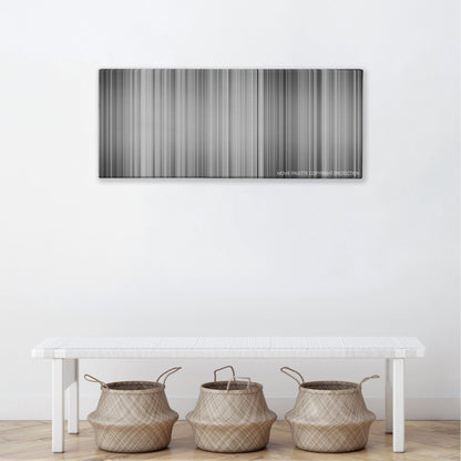 12 Angry Men color palette canvas above a white bench with three woven baskets