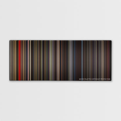 Cloud Atlas color palette canvas print: thousands of thin vertical stripes of color