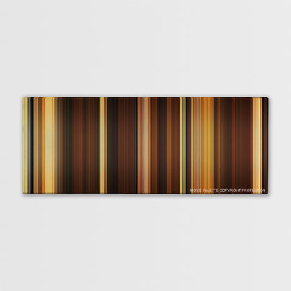 Midnight in Paris color palette canvas print: thousands of thin vertical stripes of color