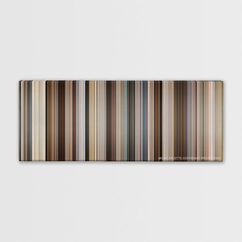Ford v Ferrari color palette canvas print: thousands of thin vertical stripes of color