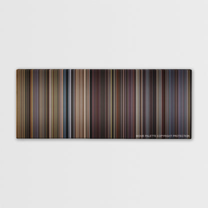 Remember the Titans color palette canvas print: thousands of thin vertical stripes of color