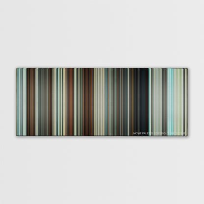 Hot Fuzz color palette canvas print: thousands of thin vertical stripes of color