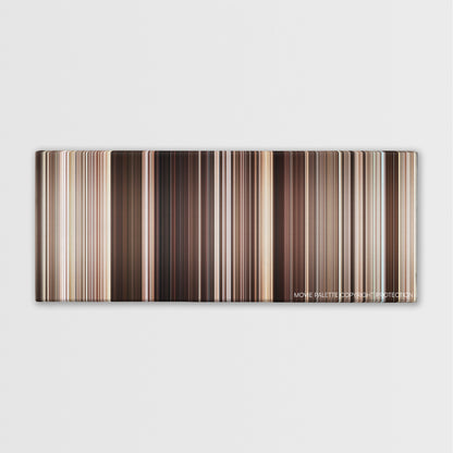 The Mummy Returns color palette canvas print: thousands of thin vertical stripes of color