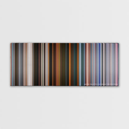 Spider-Man: Far from Home color palette canvas print: thousands of thin vertical stripes of color