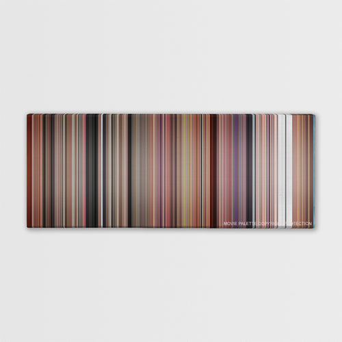 Willy Wonka & the Chocolate Factory color palette canvas print: thousands of thin vertical stripes of color