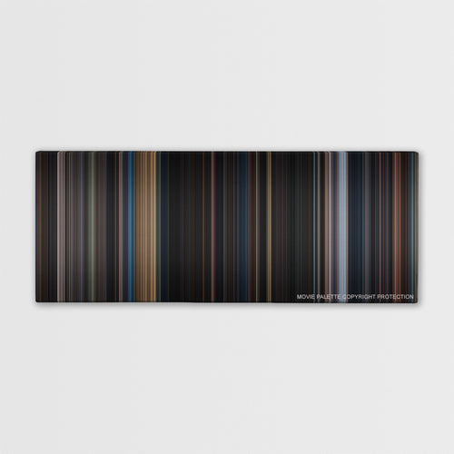 Iron Man 3 color palette canvas print: thousands of thin vertical stripes of color