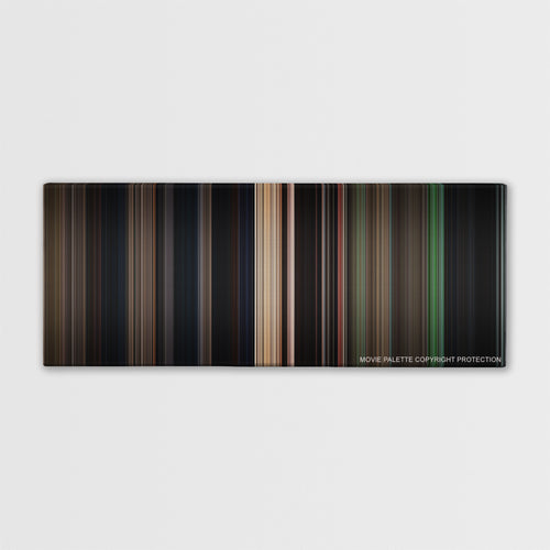 Crouching Tiger, Hidden Dragon color palette canvas print: thousands of thin vertical stripes of color