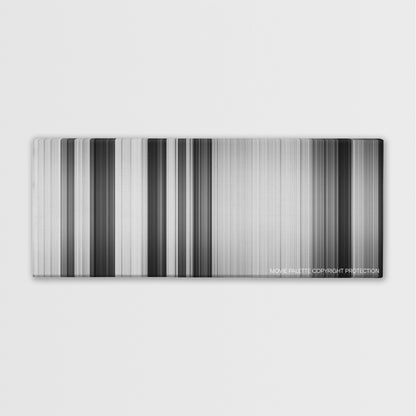 10 Cloverfield Lane color palette canvas print: thousands of thin vertical stripes of color