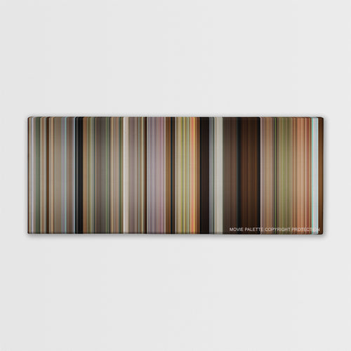 The Descendants color palette canvas print: thousands of thin vertical stripes of color