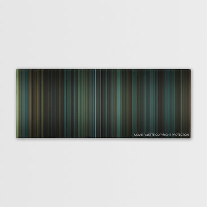Phone Booth color palette canvas print: thousands of thin vertical stripes of color
