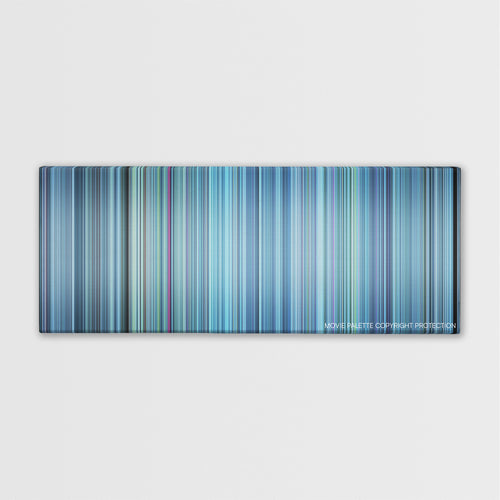 Escape Plan color palette canvas print: thousands of thin vertical stripes of color