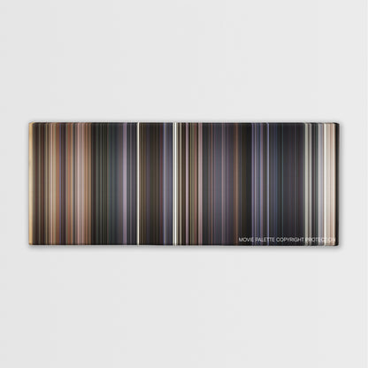 The Lone Ranger color palette canvas print: thousands of thin vertical stripes of color