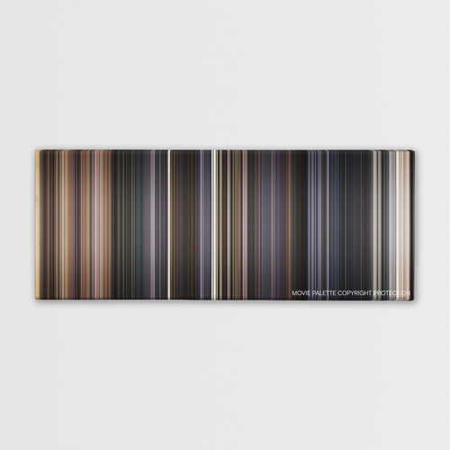 The Lone Ranger color palette canvas print: thousands of thin vertical stripes of color