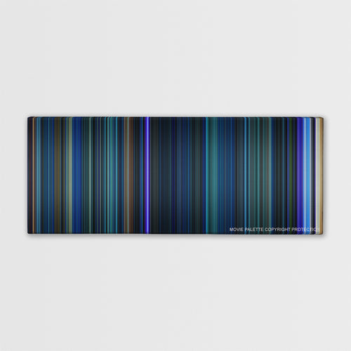 The Abyss color palette canvas print: thousands of thin vertical stripes of color