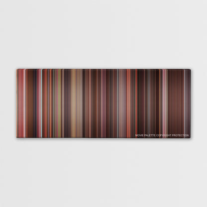 Legally Blonde color palette canvas print: thousands of thin vertical stripes of color