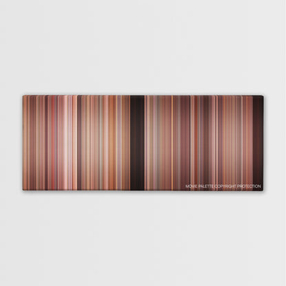 National Treasure: Book of Secrets color palette canvas print: thousands of thin vertical stripes of color