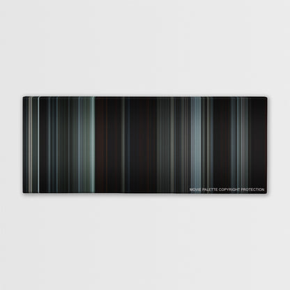 The Witch color palette canvas print: thousands of thin vertical stripes of color