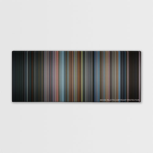 Men in Black color palette canvas print: thousands of thin vertical stripes of color
