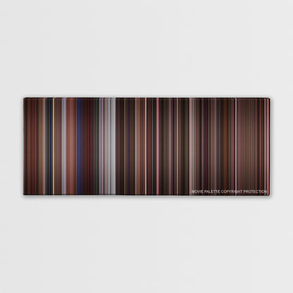 Trainspotting color palette canvas print: thousands of thin vertical stripes of color