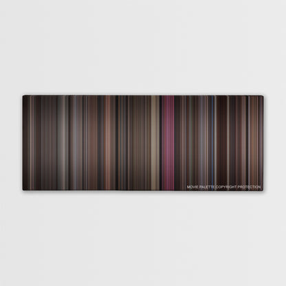 The Boondock Saints color palette canvas print: thousands of thin vertical stripes of color