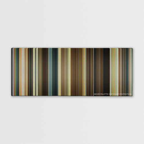 Casino Royale color palette canvas print: thousands of thin vertical stripes of color