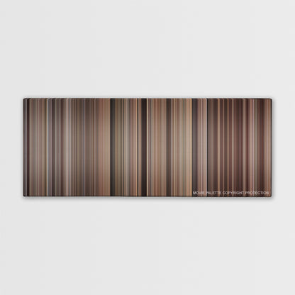 Mrs. Doubtfire color palette canvas print: thousands of thin vertical stripes of color