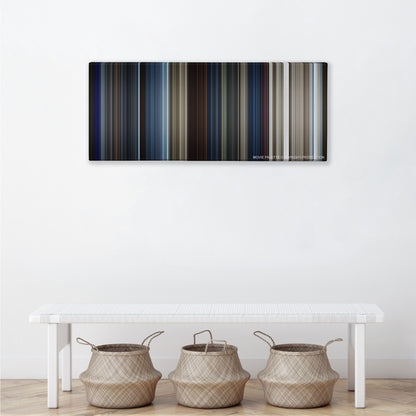 Solo: A Star Wars Story color palette canvas above a white bench with three woven baskets