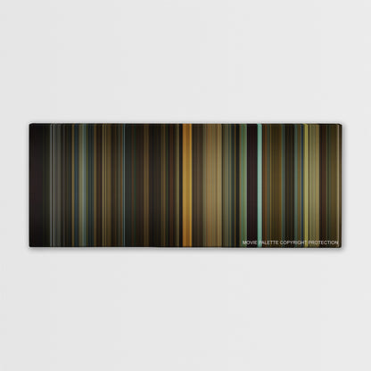 The Social Network color palette canvas print: thousands of thin vertical stripes of color