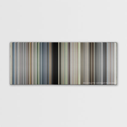 Saving Private Ryan color palette canvas print: thousands of thin vertical stripes of color
