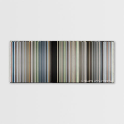 Saving Private Ryan color palette canvas print: thousands of thin vertical stripes of color
