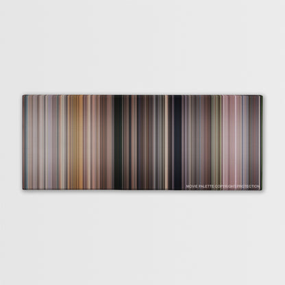Notting Hill color palette canvas print: thousands of thin vertical stripes of color
