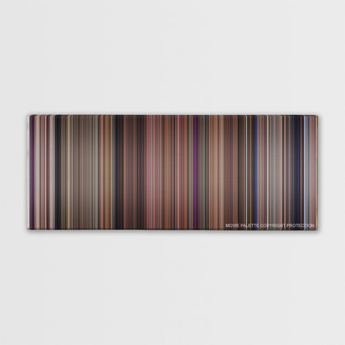 Snow White and the Seven Dwarfs color palette canvas print: thousands of thin vertical stripes of color