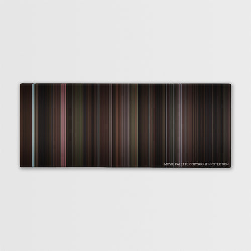Miller's Crossing color palette canvas print: thousands of thin vertical stripes of color