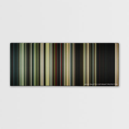 It color palette canvas print: thousands of thin vertical stripes of color