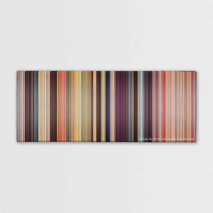 The Waterboy color palette canvas print: thousands of thin vertical stripes of color