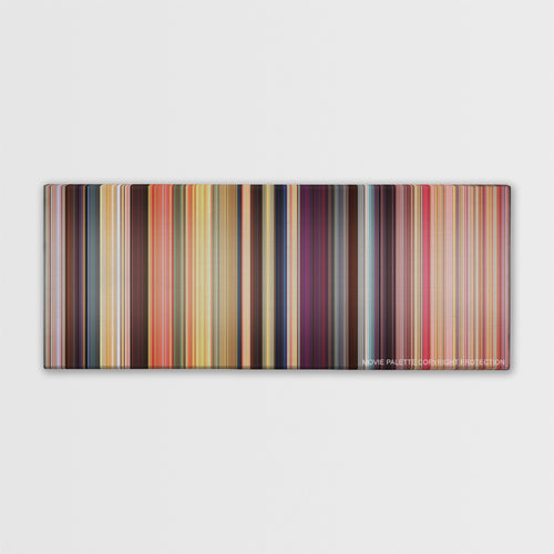The Waterboy color palette canvas print: thousands of thin vertical stripes of color