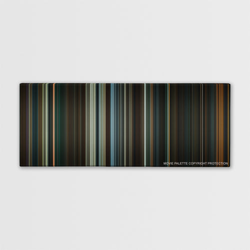 The Hobbit: The Desolation of Smaug color palette canvas print: thousands of thin vertical stripes of color